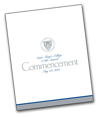 Cover of Commencement Program 2021