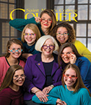 courier cover art for the spring 2016 issue