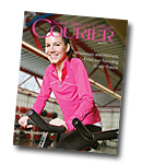courier cover art for the spring 2010 issue