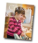 courier cover art for the fall 2013 issue
