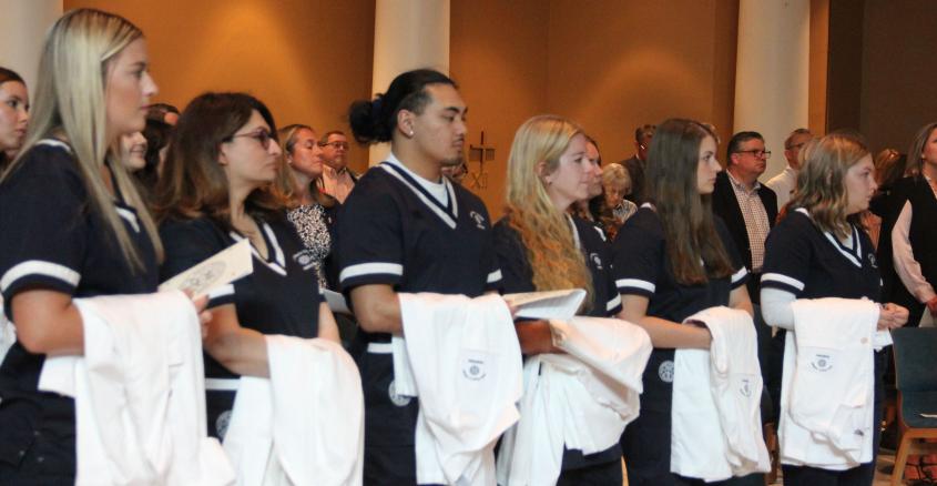 Nursing students at 2023 Dedication Ceremony