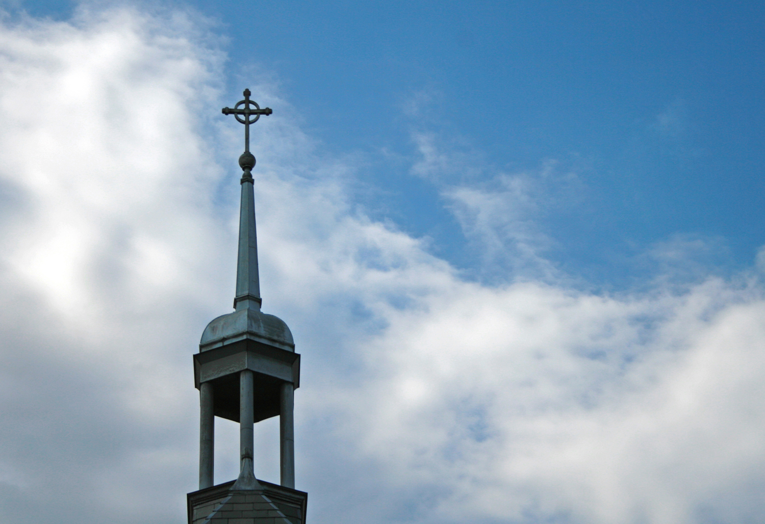 Cross atop Haggar College Center — Saint Mary