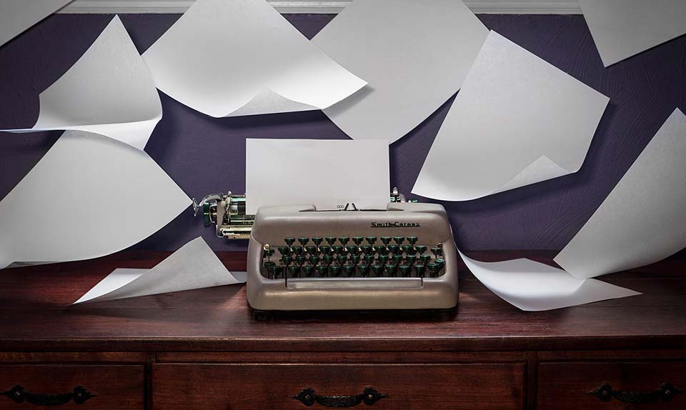 Typewriter photograph by Elise deSomer '17