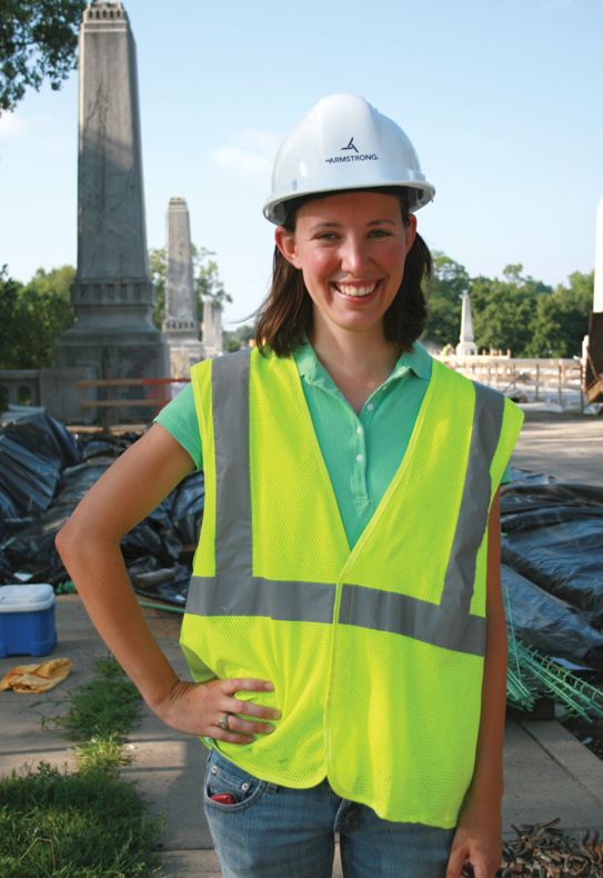 Student at jobsite