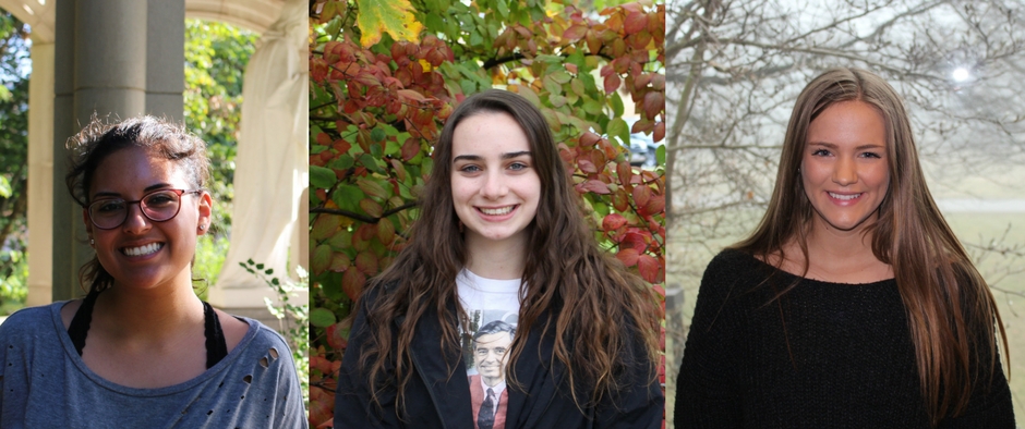 Tatiana Castilleja '20, Laura Taylor '20, Emily Bednar '20
