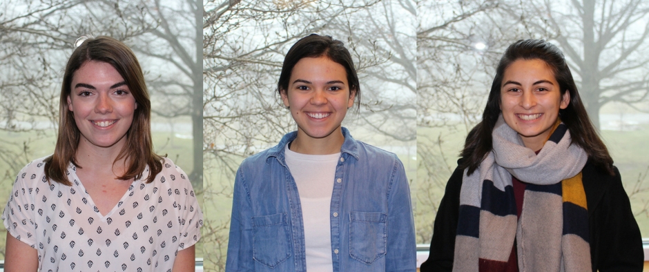 Katie Franz ’19, Lia Acri ’21, & Hope Marinkovich ’19