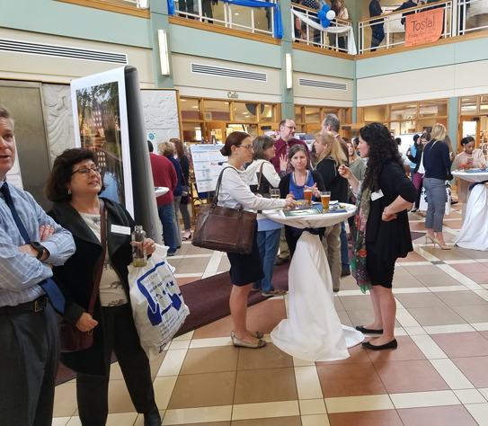 Saint Mary's Symposium poster presentations and social hour