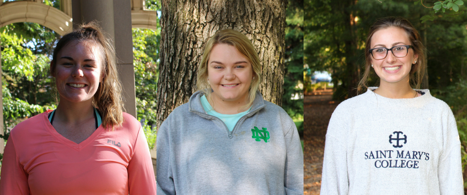Ashley Hovorka '19, Cathy Clare '19, & Claire Guffy '19