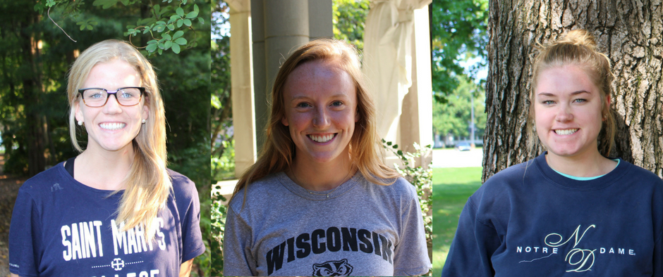 Grace Ward '19, Katie Desotell '19, & Moira Trausch '19