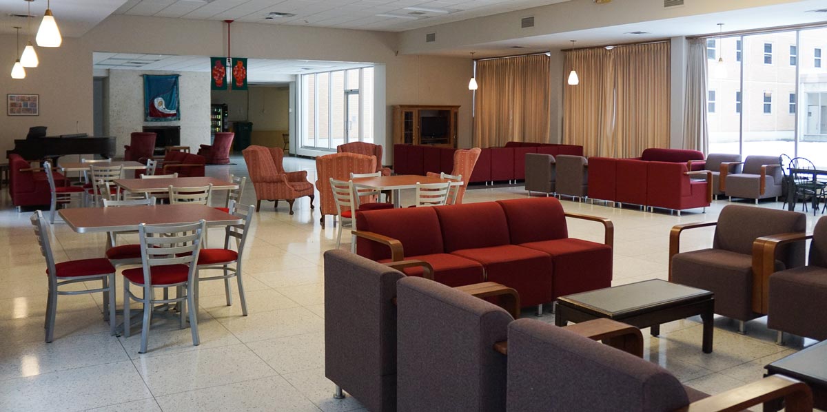 Regina Lounge is a great place to study or hang out