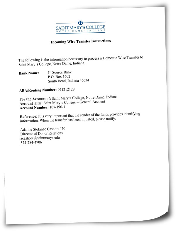 Downloadable wire transfer instructions (pdf)