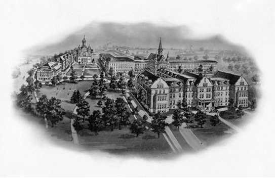 1903 campus illustration