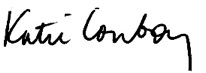 Signature of Katie Conboy