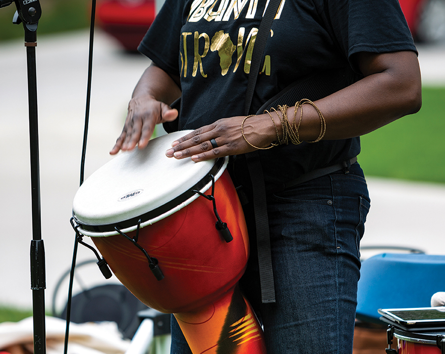 hands on drum