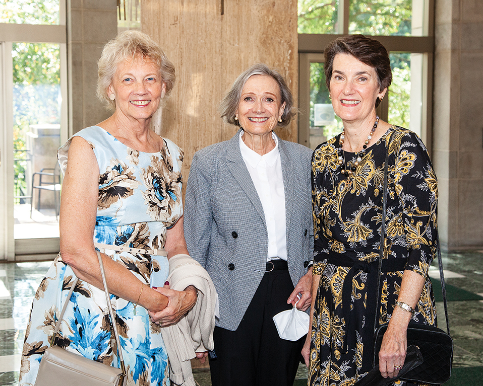 Members of the Class of 1970 (left to right): Sara Bateman Koehler, Susan Vanek, and Addie Stefanac Cashore.