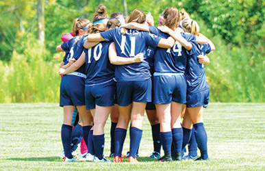 soccer huddle