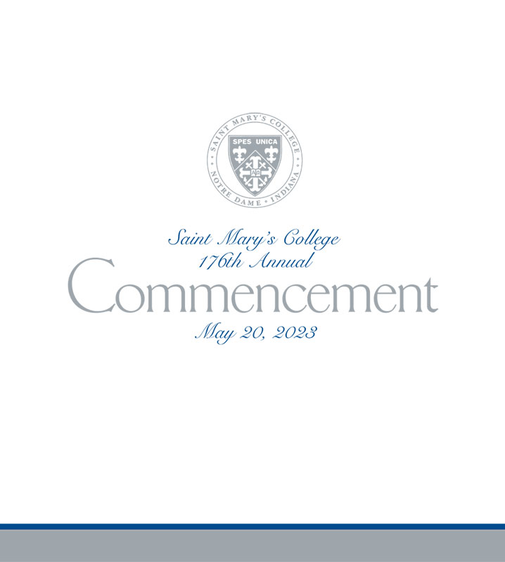 Cover of Commencement Program 2023