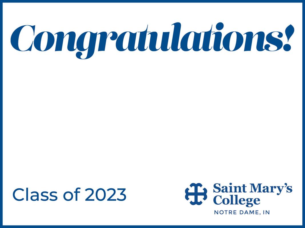 Yard Sign_Customize Congratulations Class of 2022_WhiteBkg