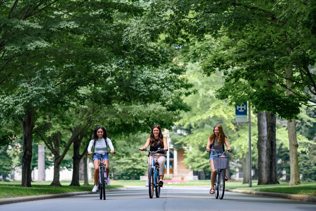 spring day on campus