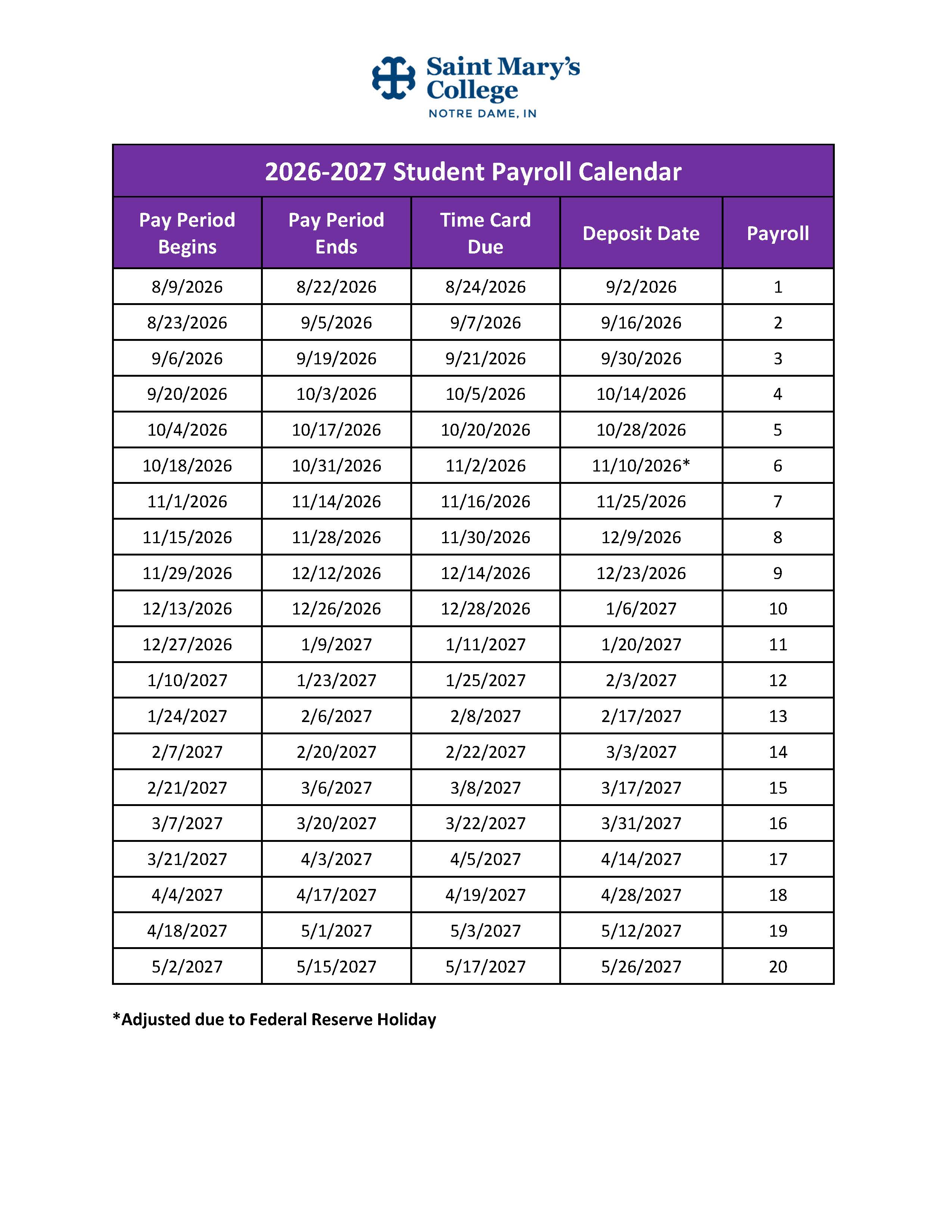 Student Payroll Calendar 2026-2027.jpg