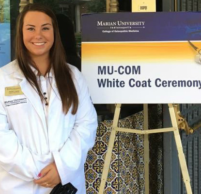 Elizabeth Chandler at White Coat Ceremony