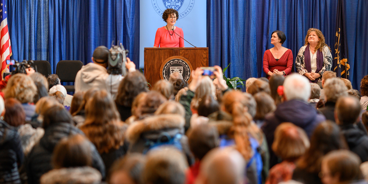 Announcing Dr. Katie Conboy, president-elect of Saint Mary's College