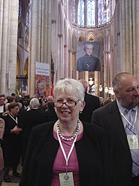 image: President Carol Ann Mooney in France