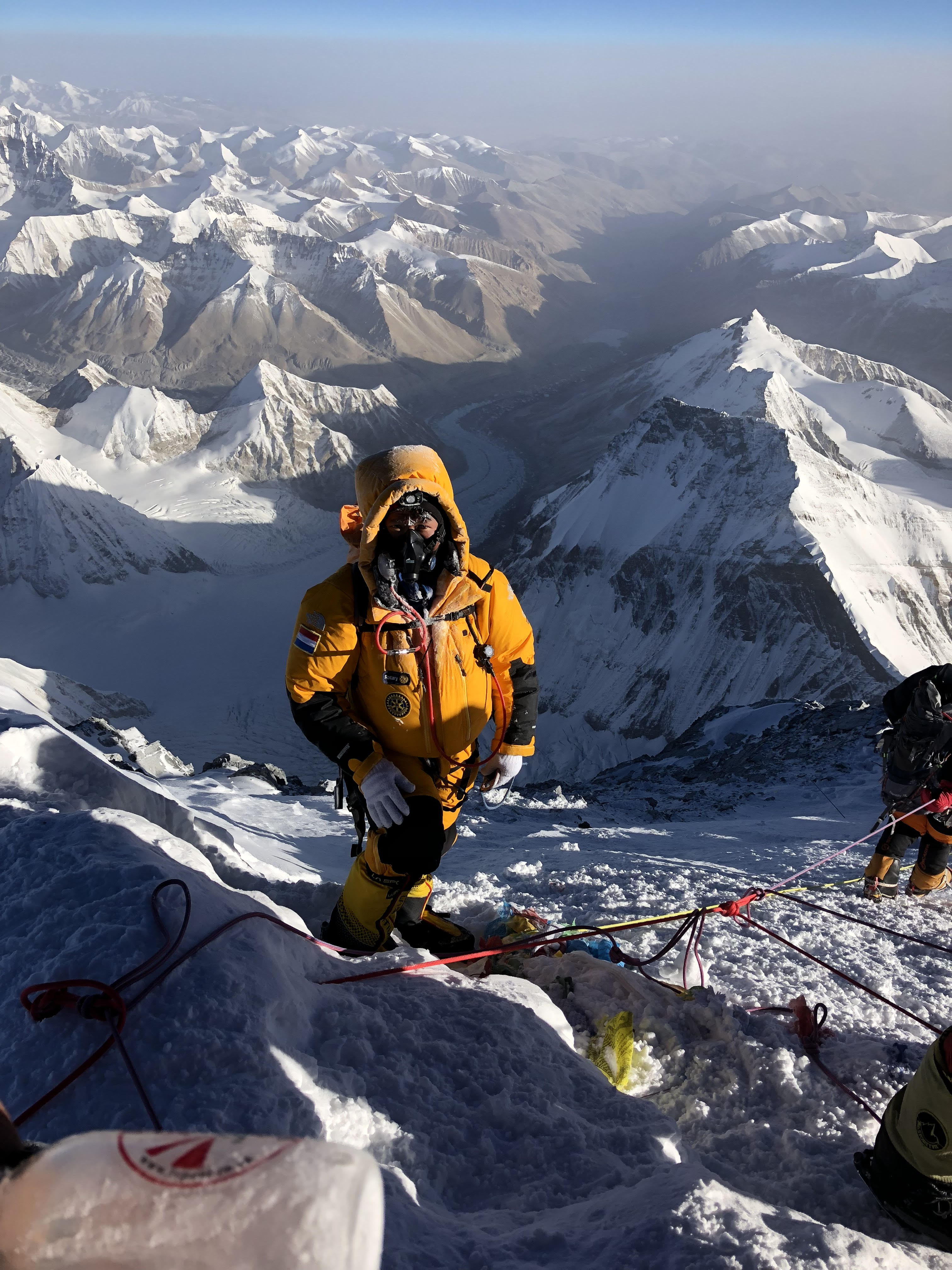 climber on mount everest