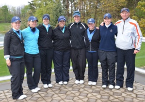 The Saint Mary's Golf Team is headed to the 2012 NCAA Division III Golf Championships. (photo courtesy Geoff Henson - Olivet College)