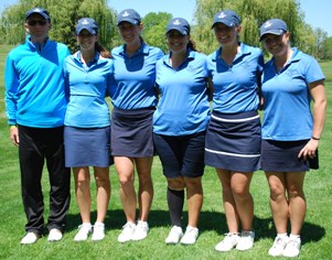 The Saint Mary's Golf Team after the conclusion of their final round of the 2012 NCAA Championships.