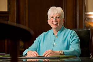 Saint Mary's College President Carol Ann Mooney