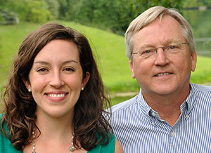 Mary Grace Guebert Foxwell '07 and her father, syndicated columnist Alan Guebert, co-wrote the book "The Land of Milk and Uncle Honey." They will be on campus on Monday, August 31 from 6 to 8 p.m.