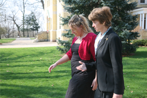 blaine nolan walking with kathleen kennedy townsend