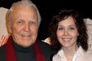 Actor Anthony Zerbe with Carly Sarachman '11