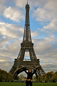 Chelsea visited Paris during her study abroad in Rome.