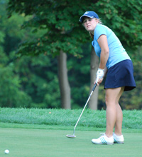 Doyle O'Brien led the Belles with a two-day score of 159 to give her a share of third place overall.