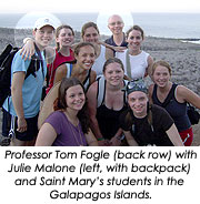 Students in Galapagos Islands
