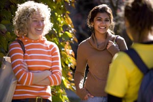 fall day 2014 students talking