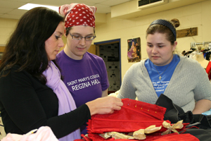 Melissa B. Bialko instructs Sarah Chidister '12 and Michele Peterson '10