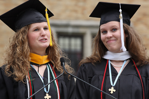 Aurey Marrah '10 and Carly O'Connor '10