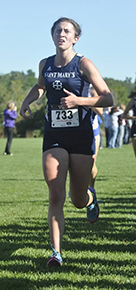 Jessica Biek was the Belles' top finisher on Saturday. (photo courtesy of Camille Higdon)