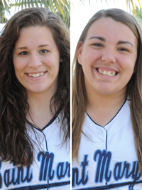 Jillian Busfield and Callie Selner combined to hit six home runs against Manchester.