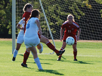 Jordan Diffenderfer connects for her first collegiate goal.