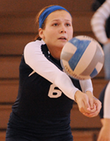 Meredith Mersits had 13 digs for the Belles against Hope.