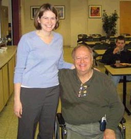 Sarah Staley with former Senator of Georgia Max Cleland