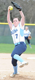 Sarah Burke earned the win in game one.