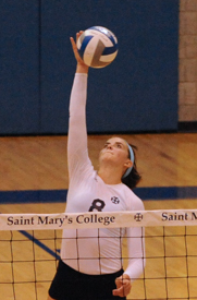 Kati Schneider had 24 kills and 21 digs for her first career 20-20 match.