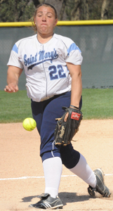 Callie Selner allowed one run on five hits in a complete game win in game one.