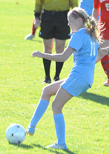 Maggie McLaughlin was one of three players with two shots for the Belles.