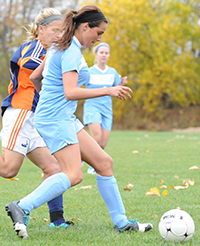 Rachel Moore scored the Belles' goal on Tuesday in the fifth minute.